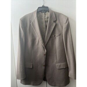 Jos. A Bank 2B Signature Collection Sportcoat Gordon 100% Wool Brown Size 44R